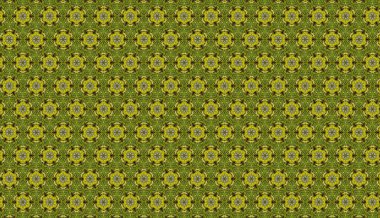 Raster Illustrasyon. Çiçeklerle kusursuz desen.