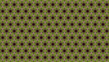 Raster Illustrasyon. Soyut çiçeklerle kusursuz desen.