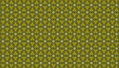 Raster Illustrasyon. Çiçeklerle kusursuz desen.