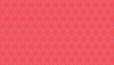 Kırmızı ve beyaz renkli soyut geometrik desen