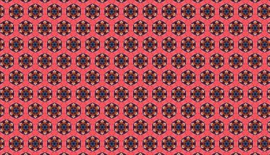 Soyut çiçeklerle kusursuz desen.