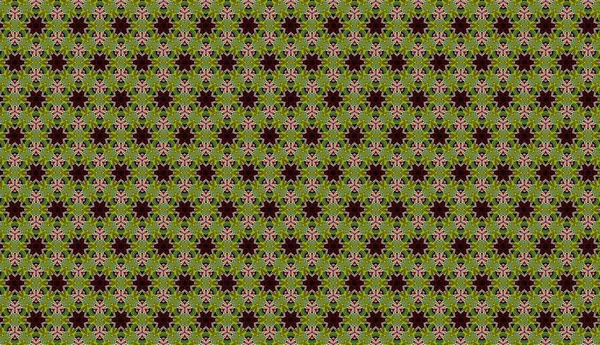 Raster Illustrasyon. Soyut çiçeklerle kusursuz desen.