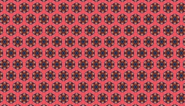 Seamless Pattern Abstract Flowers — Stock Photo, Image
