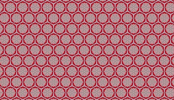 Kırmızı ve beyaz daireli soyut arkaplan