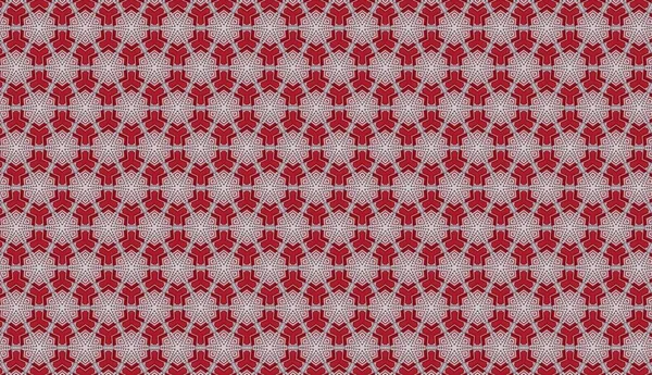 Red White Knitted Pattern — Foto Stock