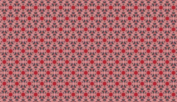 Raster Illustration Seamless Pattern Flowers — Stock Photo, Image