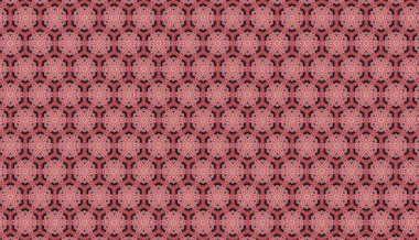 Raster Illustrasyon. Soyut çiçek süsüyle kusursuz desen.