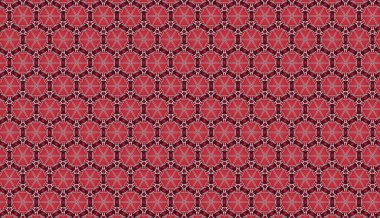 Raster Illustrasyon. Soyut çiçeklerle kusursuz desen.