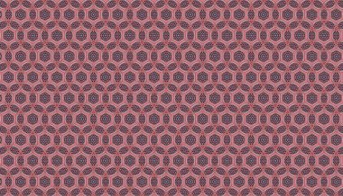 Soyut çiçeklerle kusursuz desen