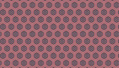 Geometrik şekilli kusursuz desen vektör çizimi