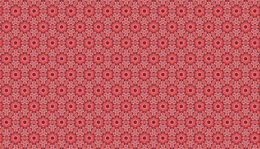 Raster Illustrasyon. Çiçeklerle kusursuz desen.