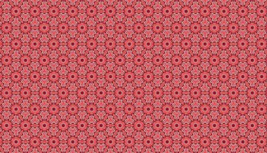 Raster Illustrasyon. Soyut çiçeklerle kusursuz desen.