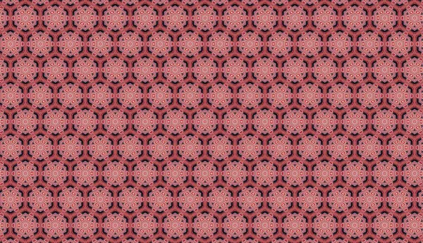 Raster Illustration Seamless Pattern Abstract Floral Ornament — Foto de Stock
