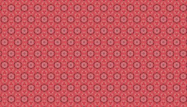 Raster Illustrasyon. Soyut çiçek şekilleriyle kusursuz bir desen..