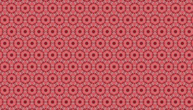 Raster Illustrasyon. Soyut çiçek süsüyle kusursuz desen.