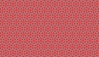 Soyut çiçeklerle kusursuz desen