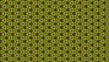 Raster Illustrasyon. Çiçeklerle kusursuz desen.