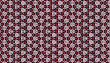 Raster Illustrasyon. Soyut çiçeklerle kusursuz desen.