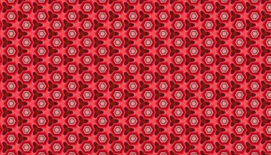 Kırmızı ve beyaz dairelerin soyut arkaplanı