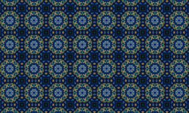 Raster Illustrasyon. Soyut şekilli kusursuz desen.