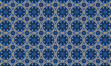 Mavi ve beyaz kar taneleriyle kusursuz desen. vektör illüstrasyonu.