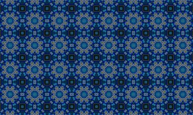 Raster Illustrasyon. Soyut elementlerle kusursuz desen.