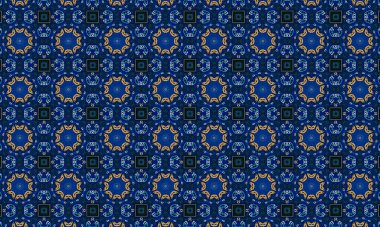 Raster Illustrasyon. Soyut elementlerle kusursuz desen.