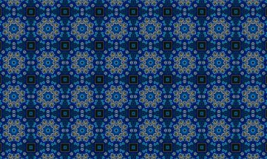 Raster Illustrasyon. Soyut elementlerle kusursuz desen.