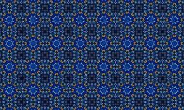 soyut renkli altıgen kare geometrik dikişsiz desen simetrik kaleydoskop moda, tasarım