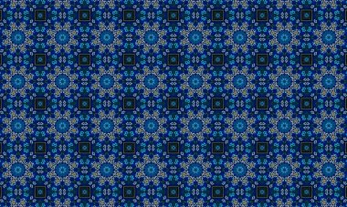 Raster Illustrasyon. Soyut elementlerle kusursuz desen.