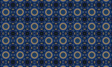 Raster Illustrasyon. Soyut elementlerle kusursuz desen.