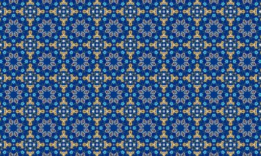 Soyut çiçeklerle kusursuz desen.