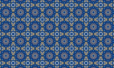 Raster Illustrasyon. Çiçeklerle kusursuz desen.