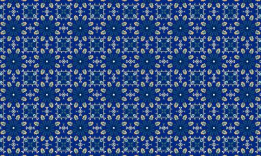 Soyut çiçeklerle kusursuz desen.