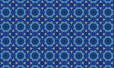 Raster Illustrasyon. Soyut elementlerle kusursuz desen.