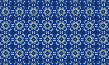 Raster Illustrasyon. Soyut elementlerle kusursuz desen.