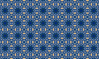 Raster Illustrasyon. Soyut elementlerle kusursuz desen.