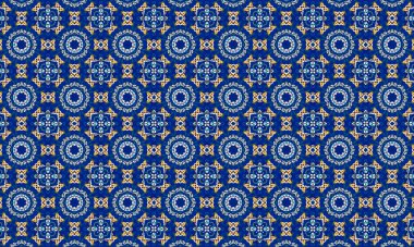 Raster Illustrasyon. Soyut elementlerle kusursuz desen.