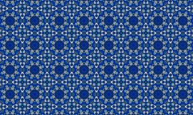 Raster Illustrasyon. Soyut elementlerle kusursuz desen.