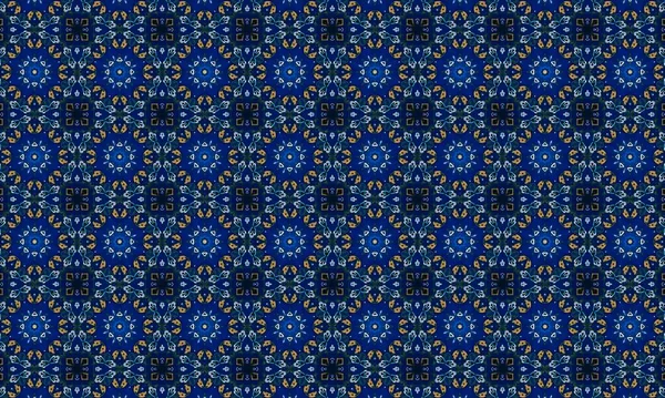 Raster Illustrasyon. Çiçeklerle kusursuz desen.