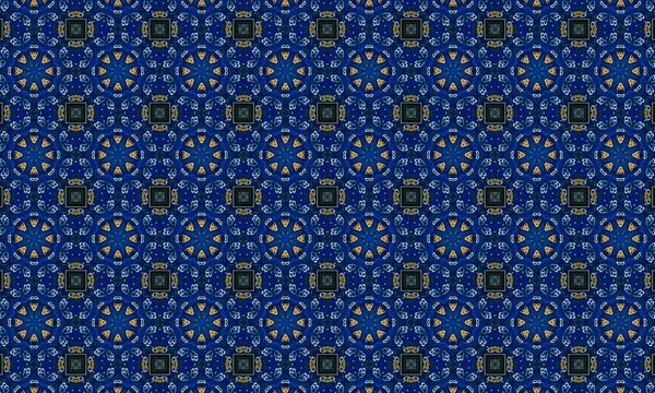 Raster Illustrasyon. Çiçeklerle kusursuz desen.