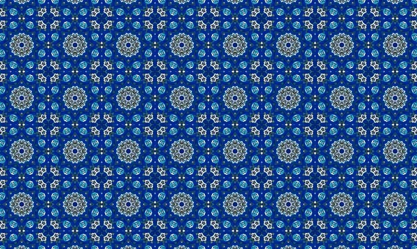 Raster Illustrasyon. Soyut elementlerle kusursuz desen.