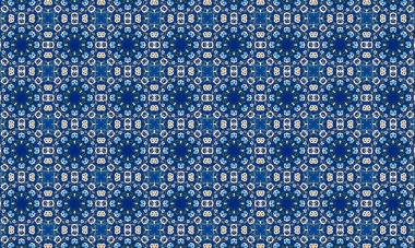 Portekiz fayanslarının stilinde pürüzsüz desen.