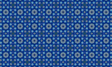 Mavi ve beyaz noktalı soyut arkaplan