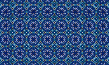 Soyut renkli elementlerle kusursuz desen.