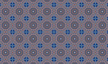 Raster Illustrasyon. Soyut şekilli kusursuz desen.