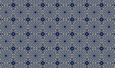 Geometrik şekilli kusursuz desen, vektör illüstrasyonu