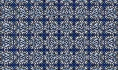 Geleneksel Portekiz fayanslarının tarzında kusursuz desen.