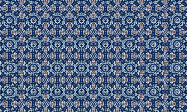 Raster Illustrasyon. Soyut çiçek süsüyle kusursuz desen.