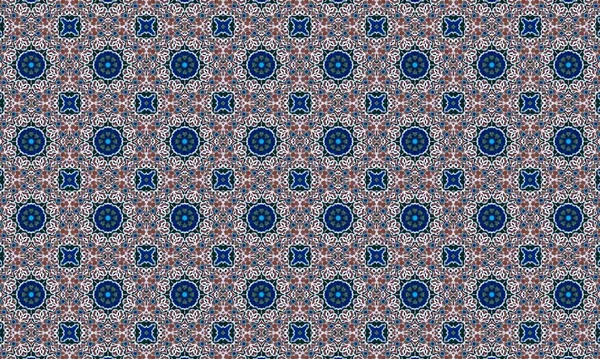 Raster Illustrasyon. Soyut çiçek süsüyle kusursuz desen.